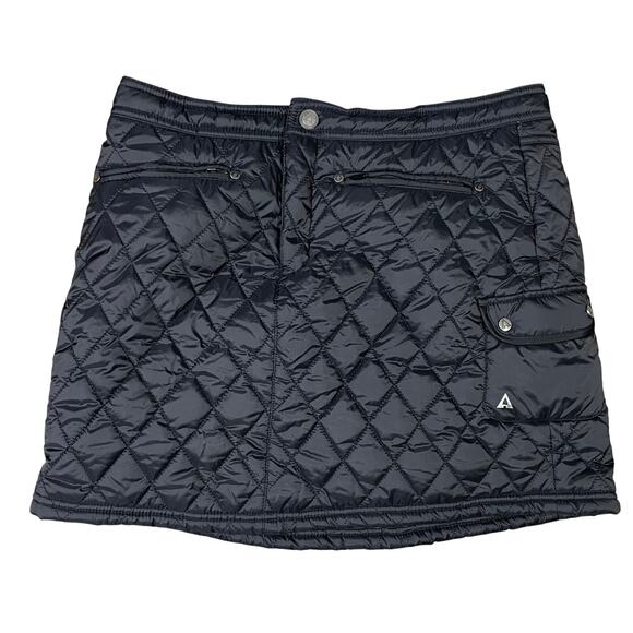 Ascend Black Quilted Insulated Skirt Women’s Size 12 Nylon Winter Outdoor Hiking - Picture 1 of 9